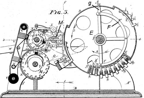 Frank Baldwin's "pinwheel machine" patent (https://history-computer.com/MechanicalCalculators/19thCentury/Baldwin.html)